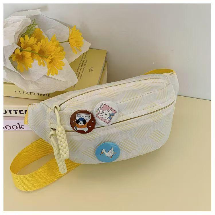 1Pc New Simple and Cute Casual Fanny Pack, Women's Fanny Pack, Fresh Niche Versatile Messenger Bag, Sports Versatile Fashion Breast Bag