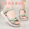 Real Soft Leather Women's Shoes Beef Tendon Sole Sandals Women's 2025 New Fashion Wear Sexy Work Versatile Student Fairy Style