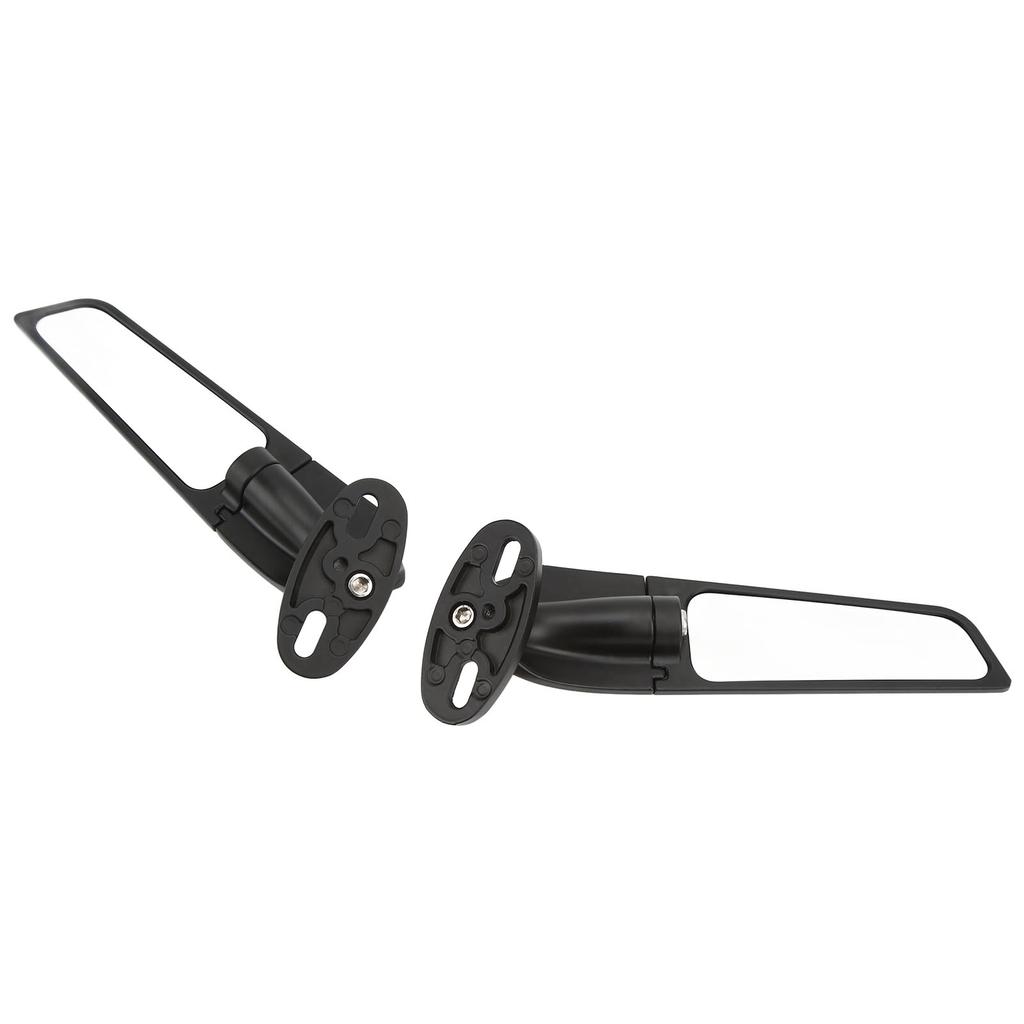 2pcs Motorcycle Rearview Mirror Adjustable Rotating Wind Wing Mirror Replacement for Ninja 250 300