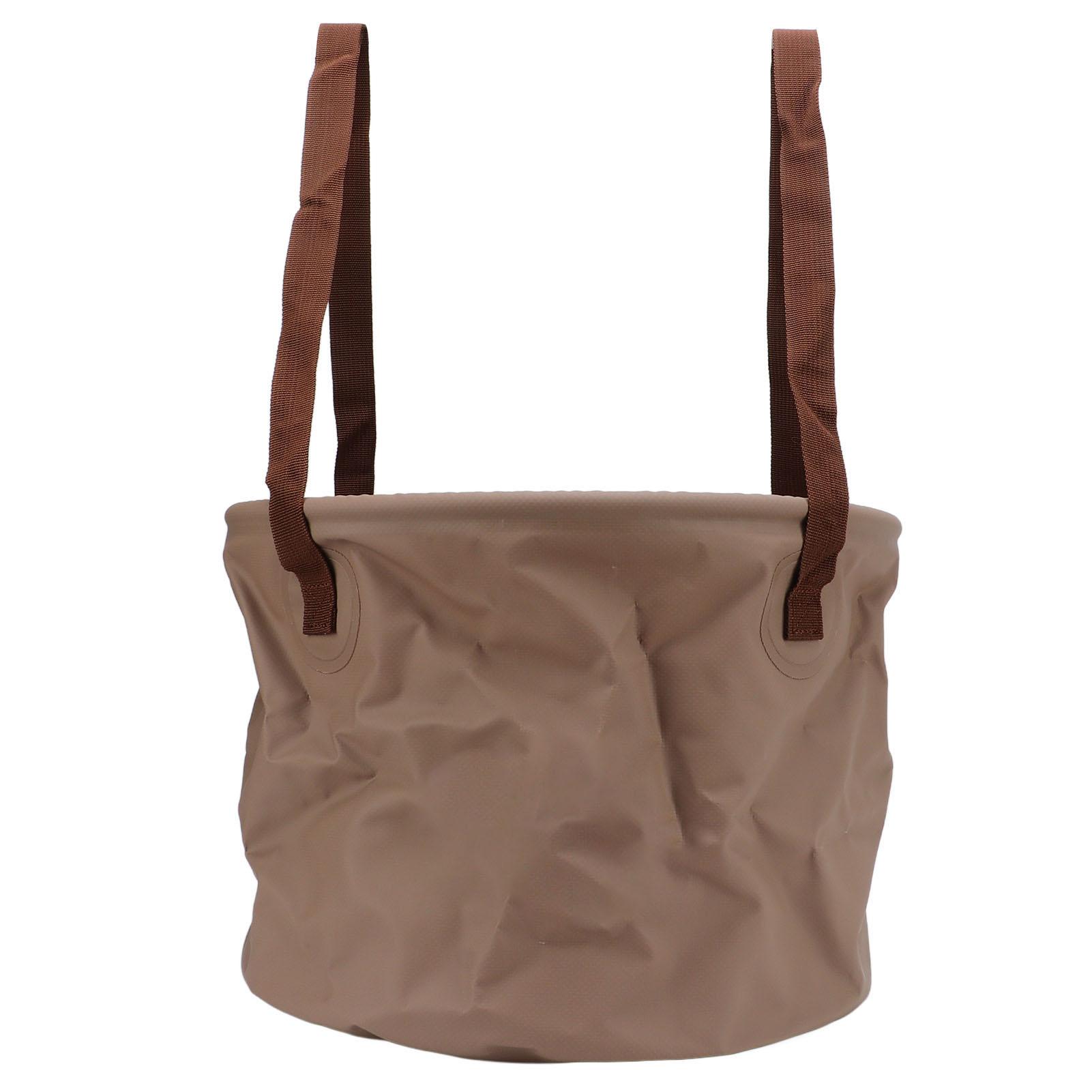 

Collapsible Bucket Wear Resistant Space Saving Portable Folding Bucket for Outdoor Camping Travelling 20L Khaki