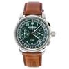 Refurbished Zeppelin LZ126 Los Angeles Chronograph Leather Strap Green Dial Quartz 76144 Men's Watch