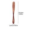 Phoebe Wood Butter Spreader Japanese Style Flat Thin Blade for Jam Cheese Toast Smooth Polished Handle Kitchen Gift Rustic 1