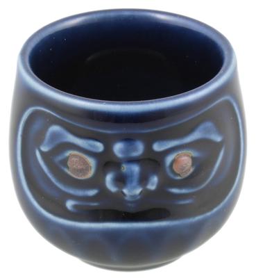 Mino Ware Daruma Cup Navy K10193