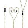 Cooyin Cyxj Replacement Cable MMCX Cable for Earphones 4-Core Gold-Plated Single Crystal Silver SE Series Compatible with SE215, SE535,