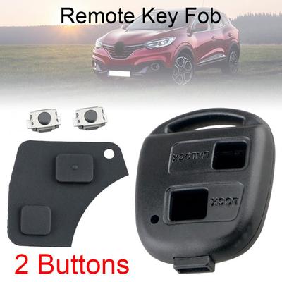 2/3-Tasten-Autoschlüsselgehäuse, passend für Toyota RAV4 Yaris Prado Corolla Land Cruiser Previa Tarago
