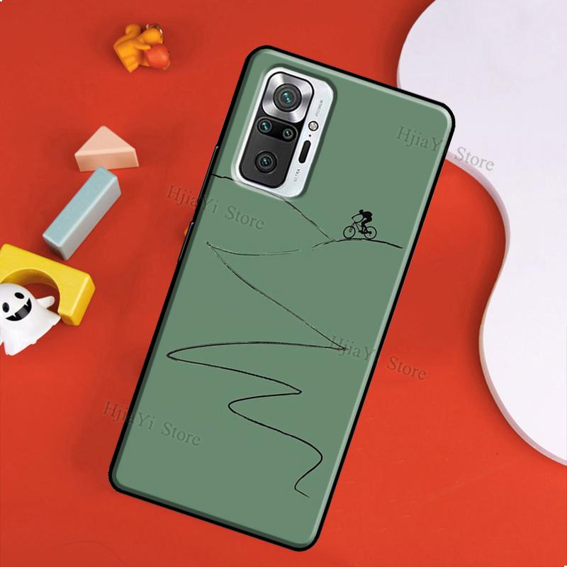 Etui na rower górski MTB do Xiaomi Redmi 10 9 9T 9A 9C Pokrowiec Coque do Redmi Note 11 Pro 7 8 9 10 Pro 10S 11S