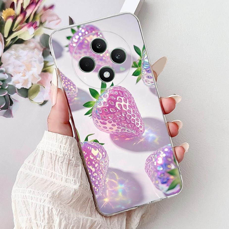 For Oppo Reno 12F 5G Case Reno12 FS CPH2637 Colorful Flowers Painted Cover Soft Silicone Case For Oppo Reno12 F 4G Reno12F Shell