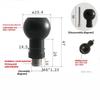 1 Piece Motorcycle Sport Camera Mount Connector 17Mm/25.4Mm Ball Head To M6 M8 M10 Screw Bracket Connector For Camera