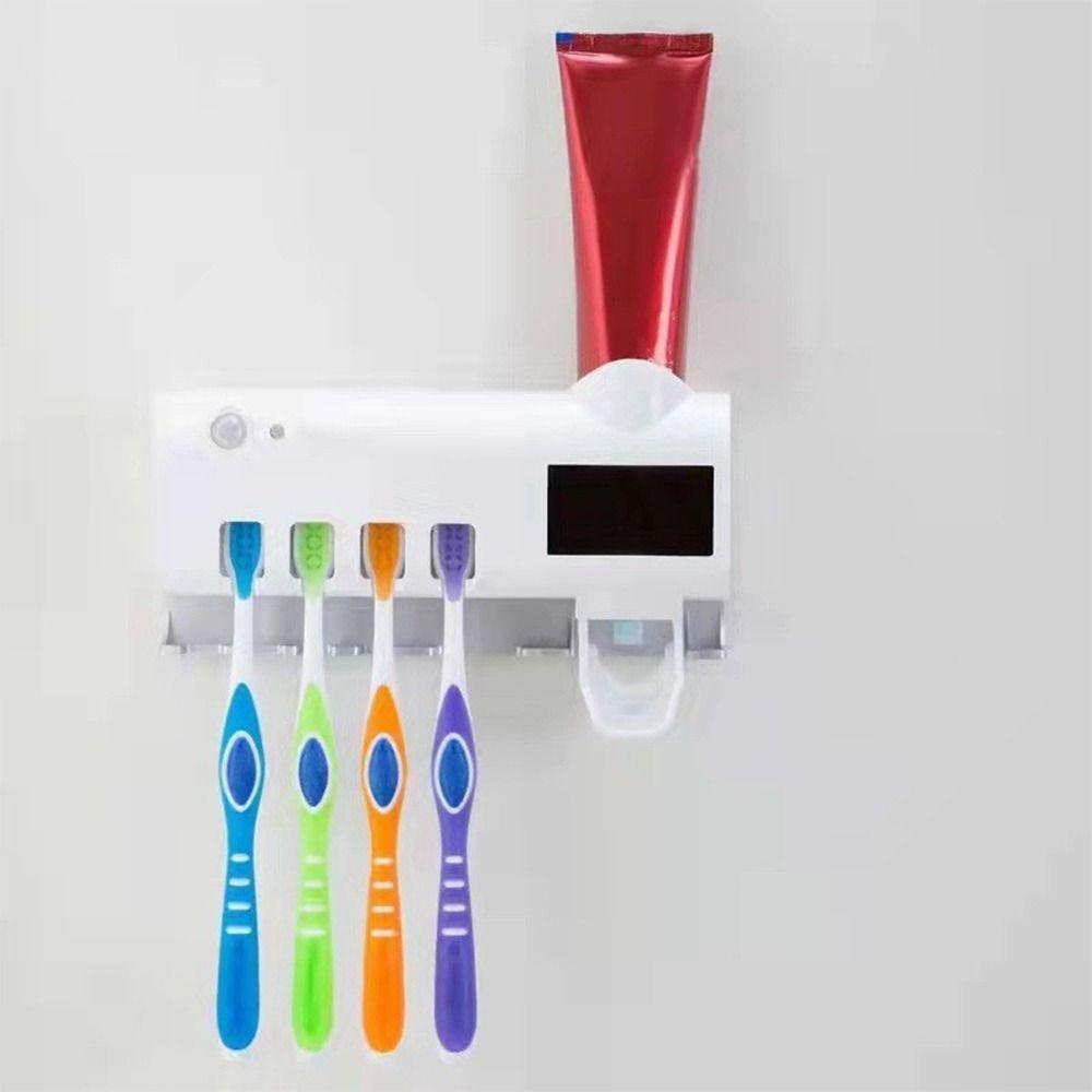 USB Recharge Automatic Toothpaste Dispenser Infrared Sterilizing Toothpaste Squeezer  Family