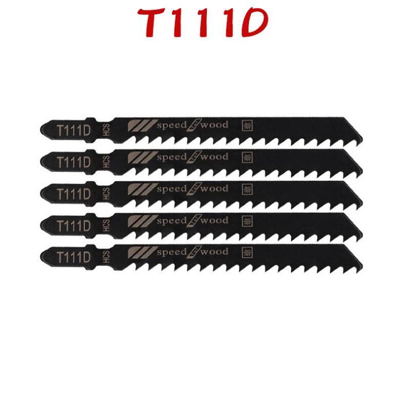 

Набор из 5/10 полотен для лобзика с Т-образным хвостовиком HCS, различные полотна для лобзика по дереву, пластику и металлу для Black & Decker Metabo T111D 5PCS