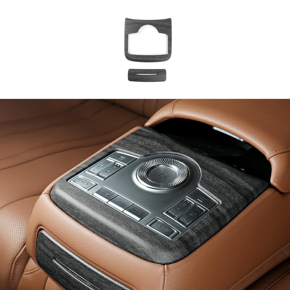 

For Genesis G80 RG3 2026-2026 Rear Row Cup Holder Frame Trim Panel ABS Plastic Protection Guard Cover Accessories LHD/RHD