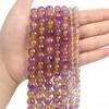Perline in pietra naturale Perline ametrine per creazione di gioielli Bracciale fai da te 4 6 8 10 mm