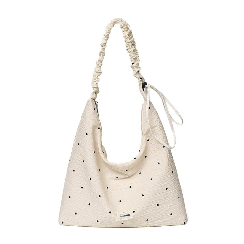 Sommer Neu Stilvoll Reißverschluss Design Cool Schultertaschen für Damen Kreativ Gepunktet Super Meeresurlaub Crossbody Taschen