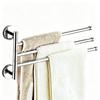 Premium Stainless Steel Swivel 2/3/4 Towel Bar Towel Holder Bar Rail Hanger Rack Wall Mounted for Bathroom Kitchen Accessory