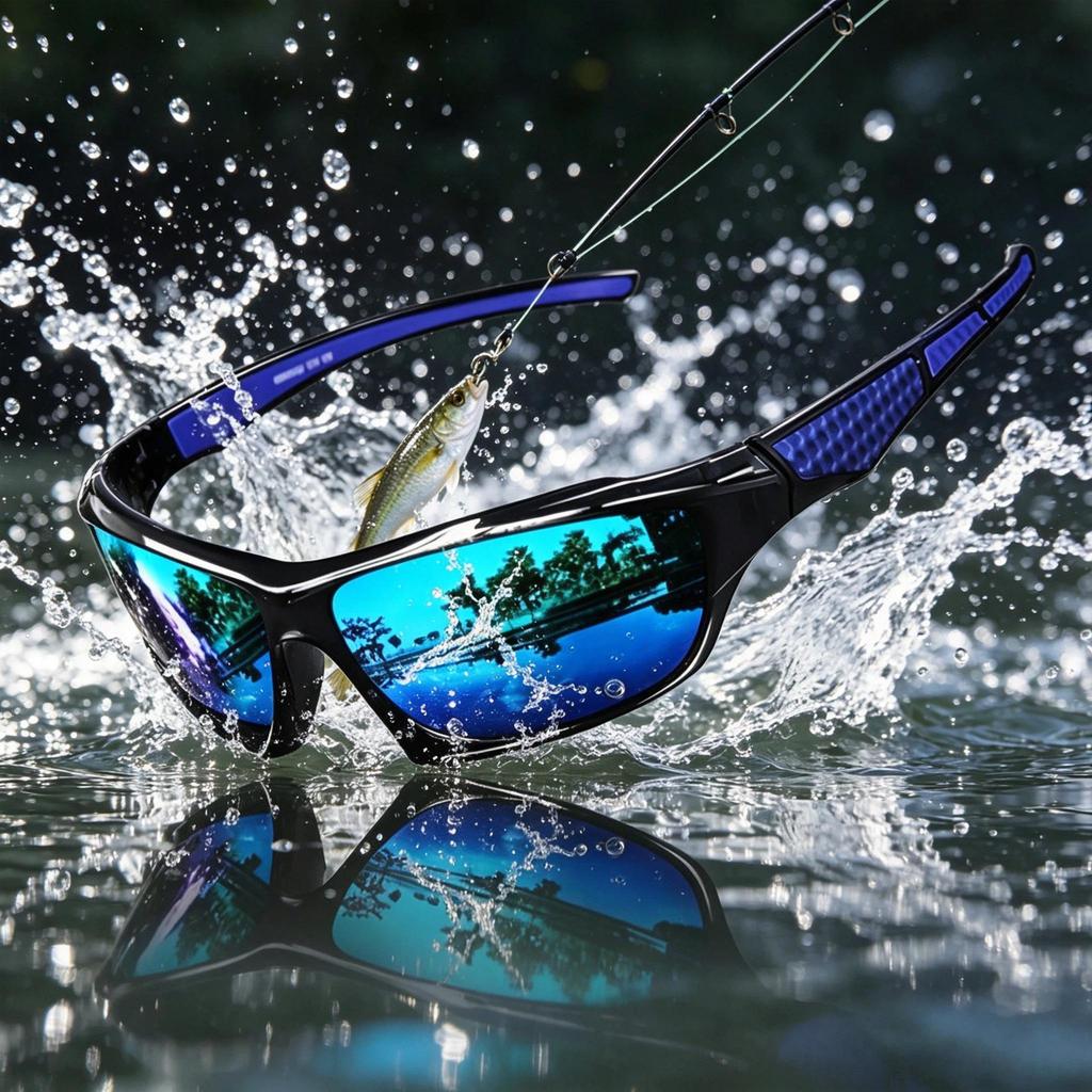 Outdoor fishing polarized HD sunglasses, outdoor sports glasses, UV-protection cycling glasses