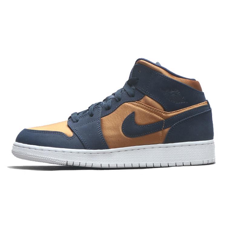 New Jordan 1 Mid SE Obsidian Desert Ochre GS BQ6931-401