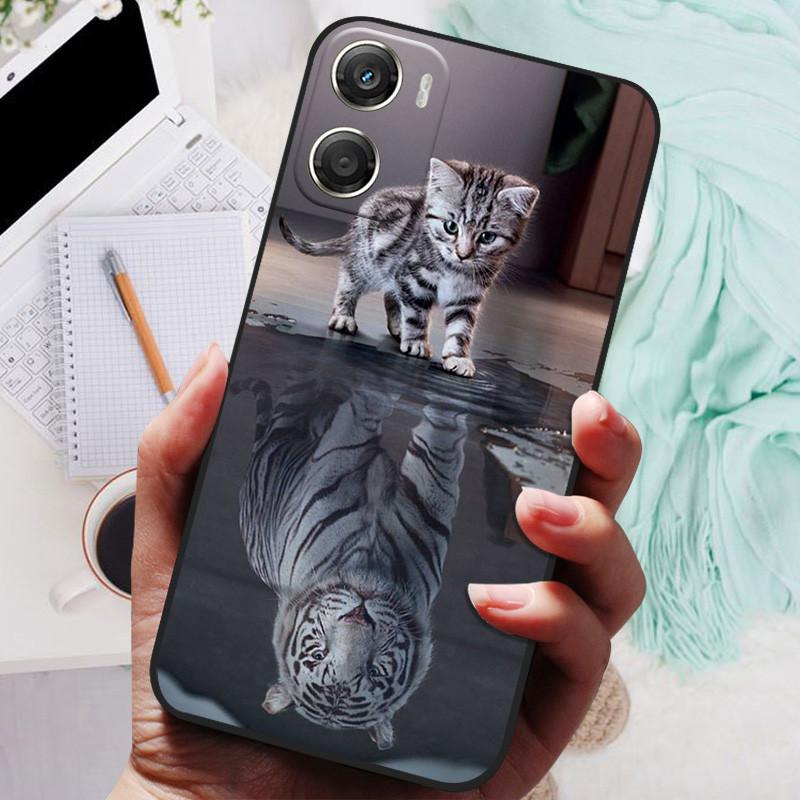 For Motorola Moto G06 / G 06 Power Case Cute Cat Butterfly Printed Back Cover For Moto G06 Power 4G Soft Phone Cases Funda Coque