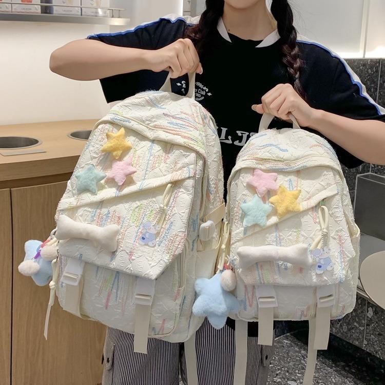 New Schoolbag Female Students Korean High School Students Junior High School Students Shoulder Bag Cute Large Capacity High Value Backpack