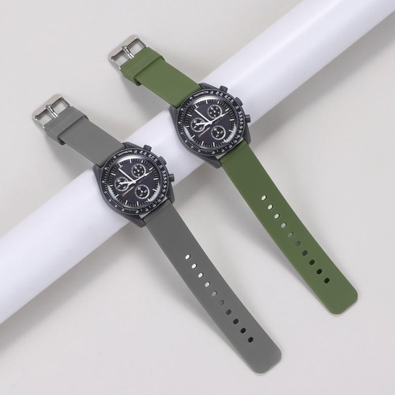 Snabbkopplingsbart Silikonarmband för Samsung & Huawei GT Smartklockor (16-24 mm) Tillgänglig nu