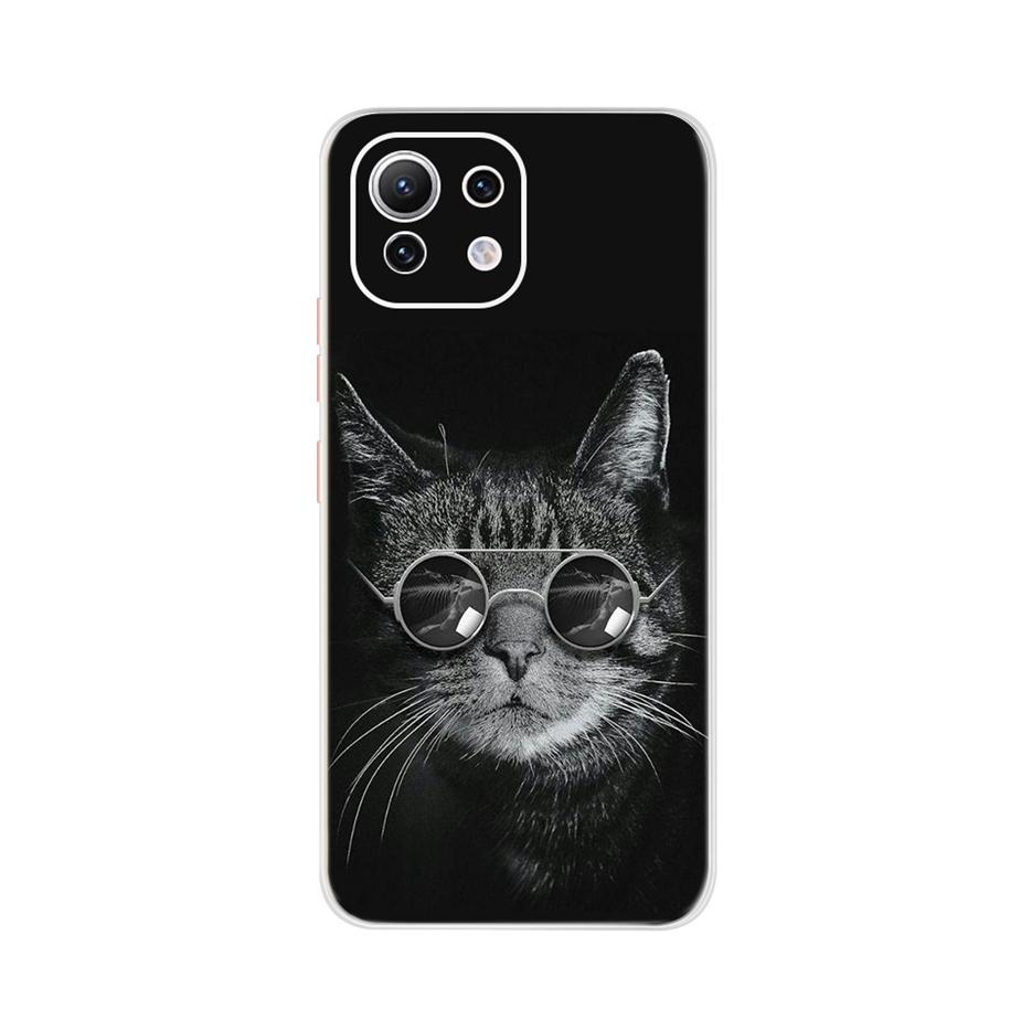 For Xiaomi Mi 11 Lite Case Cute Cartoon Cover For Xiaomi Mi 11 Lite 5G Phone Cases Mi11 Lite 11Lite Soft TPU Fundas Capa 6.55''