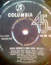 7inch Record RUSS CONWAY Russ Conways Sing Song Medley 45DB4940 COLUMBIA 1962 UK Pop Used