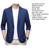 Men Suit Coat Lapel Long Sleeve Single Breasted Suit Jacket Solid Color