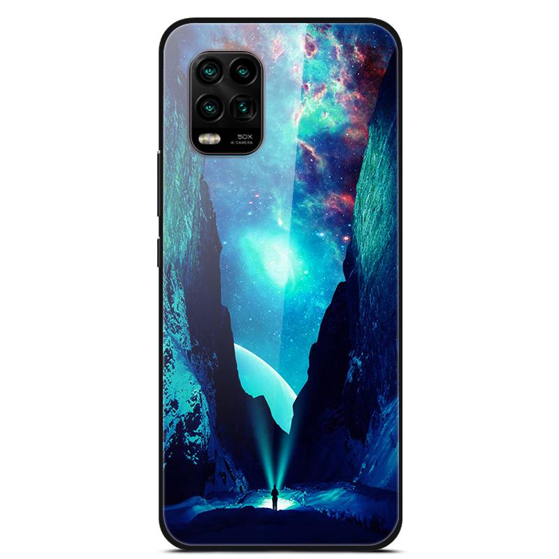 For Xiaomi Mi 10 Lite 5G Case Tempered Glass Hard Back Cover For Xiaomi Mi 10 10T Lite Pro Case Fundas For Xiaomi Mi10 Lite Capa