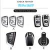 TPU Transparent Car Key Cover for BMW - Compatible with 1/3/5/X Series, I Models | Black & White Color | Protective Key Fob Case