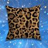 For Leopard print Pillow Case For Home Bedroom Car Office Decoration Living Room Sofa Cushion Cover Suitable