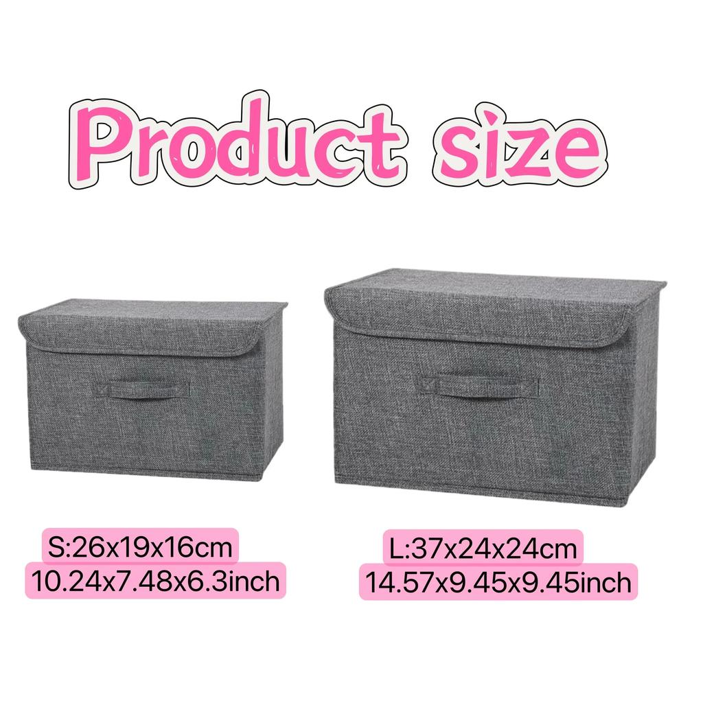 Collapsible Clothing Storage Basket with Lids Large-capacity Foldable Clothing Underwear Socks Storage Box for Storage Shelves