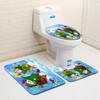 Christmas Bathroom Floor Mat Toilet Three-Piece Set