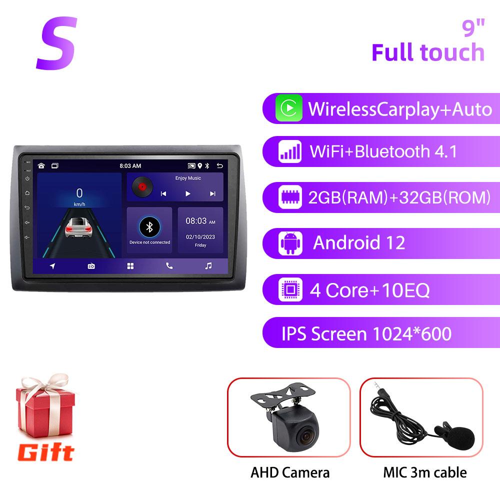 Android Car Radio 9 inch for Fiat Stilo 2010 GPS 2din 4G LTE Multimedia Video Player Head Unit Radio Stereo Wireless Carplay