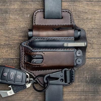 Sac de ceinture tactique multifonction, étui EDC, sac de rangement d'outils portables pour couteau stylo chasse Camping sacs militaires fourreau