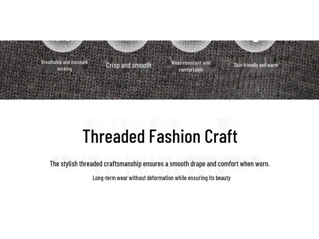 Men's Warm Two-Piece Knit Sweater - Velvet Lined with Shirt Collar for Autumn/Winter