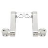 Motorcycle Foot Peg Highway Bracket 360 degrees  Adjustable Rugged Foot Peg Extension Bracket for Touring Electroplated