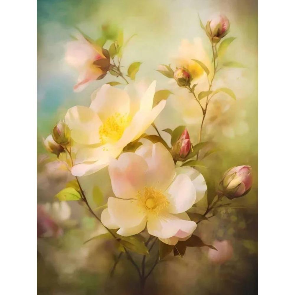 DIY Full Round Diamond Painting Cross Stitch 3D Animal Flower Home Decorative Art Style Diamond Painting 5d Diamond Art Painting