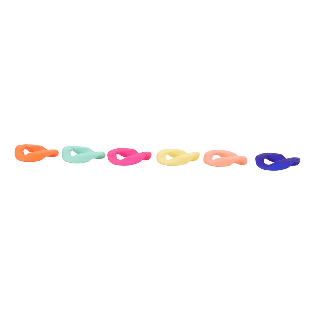 50 Pcs Chain Link Colorful Detachable Acrylic Open Chain Link Jewelry Making Chain Buckle Decoration
