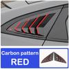 DinCh 2pcs Rear Triangular Window Decorative Shutters Louvers Spoiler Panel For Changan UNIV UNI-V -2026