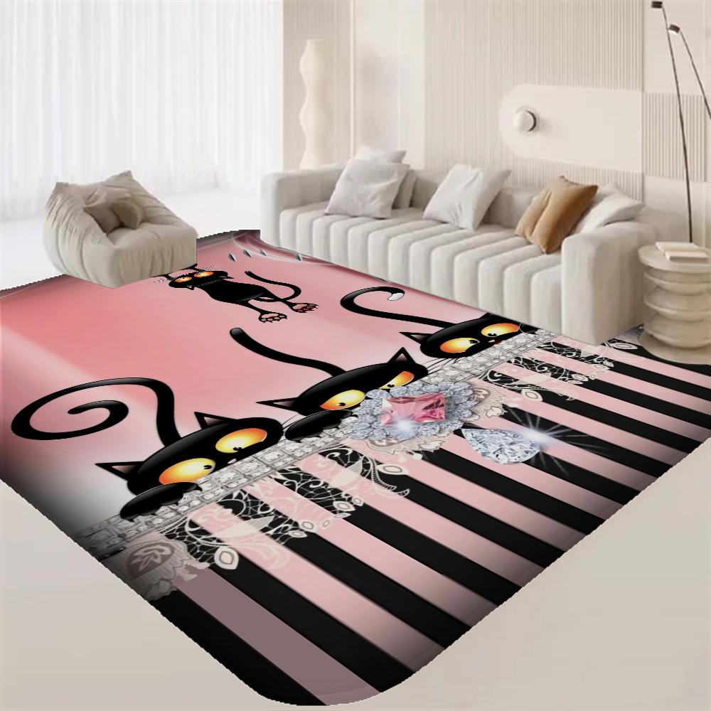 Cartoon cat pattern Floor Mat Rectangle Anti-slip Home Soft Badmat Front Door Indoor Outdoor Mat Welcome Doormat