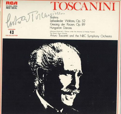 

LP Запись АРТУРО ТОСКАНИНИ - Брамс: Коллекция вальсов Песни Л AT1043 RCA Япония Классика Б/У