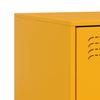 Nightstands 2 pcs. Mustard Yellow 34.5 x 39 x 62 cm Steel