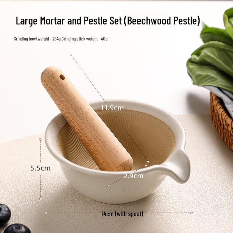 Baby Ceramic Food Grinding Bowl Set