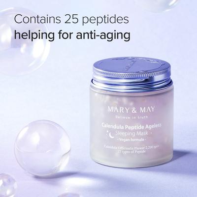 Mary & May Vegan Calendula Peptide Ageless Sleeping Mask 110gr ORYGINALNY SKLEP