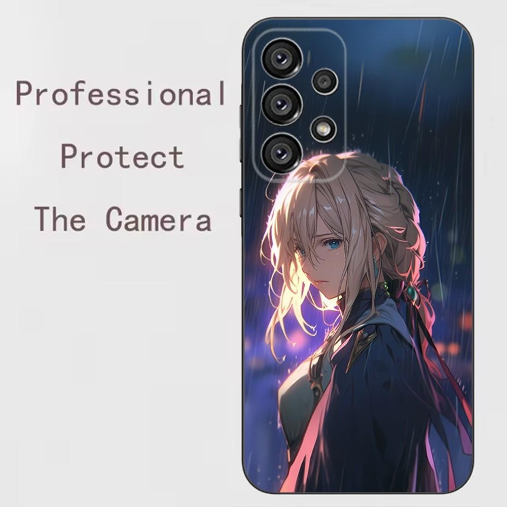 V-Violet E-Evergarden Phone Case For Samsung Galaxy A91,A80,A73,A72 ,A71,A53A52,A32 ,A31A22,A21s,A20,Black Cover