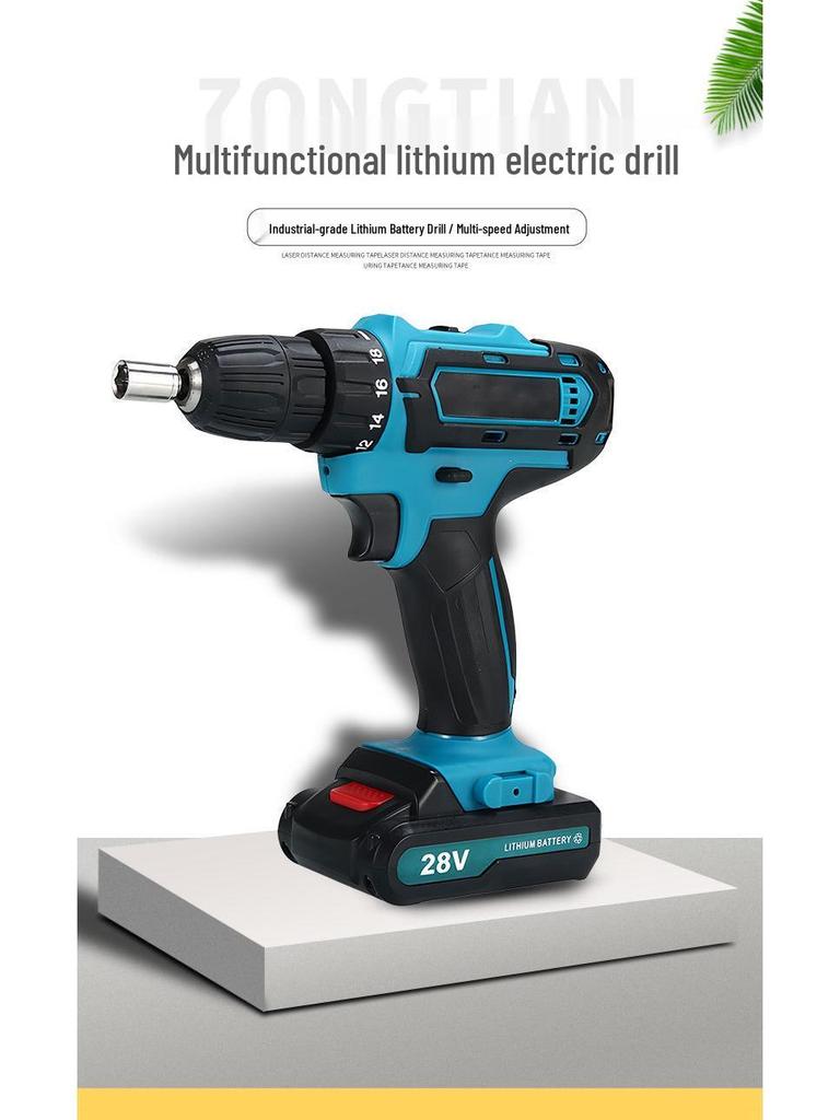 21V Cordless Impact Drill & Electric Socket Tool Set