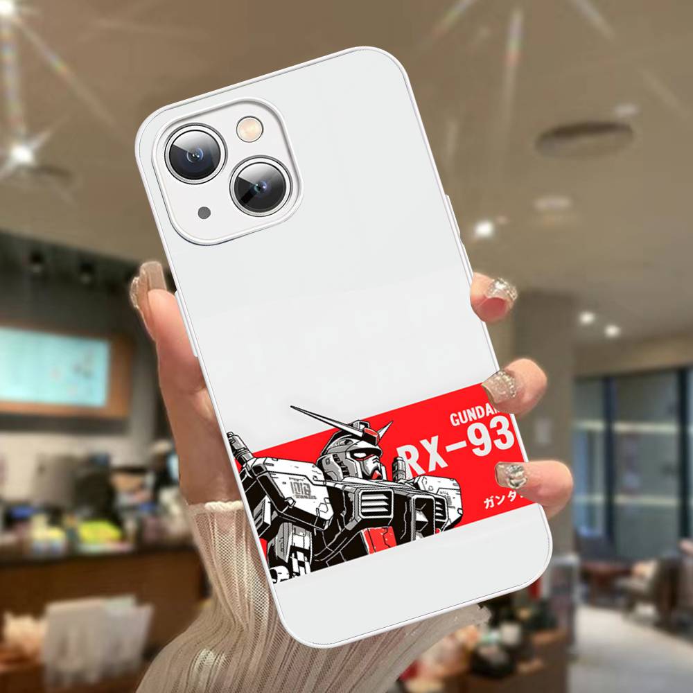 

Cartoon G-Gundams For IPhone 14 13 12 Mini 11 Pro XS Max X XR 14 Plus Tempered Glass Cover iphone X