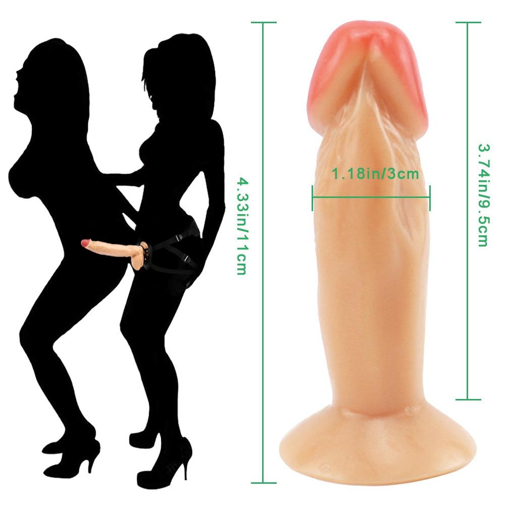 Strap On Penis Panties Black Leather Wearable Strapon Dildos Pants Sex Toys for Women Lesbian Gay Adult Game