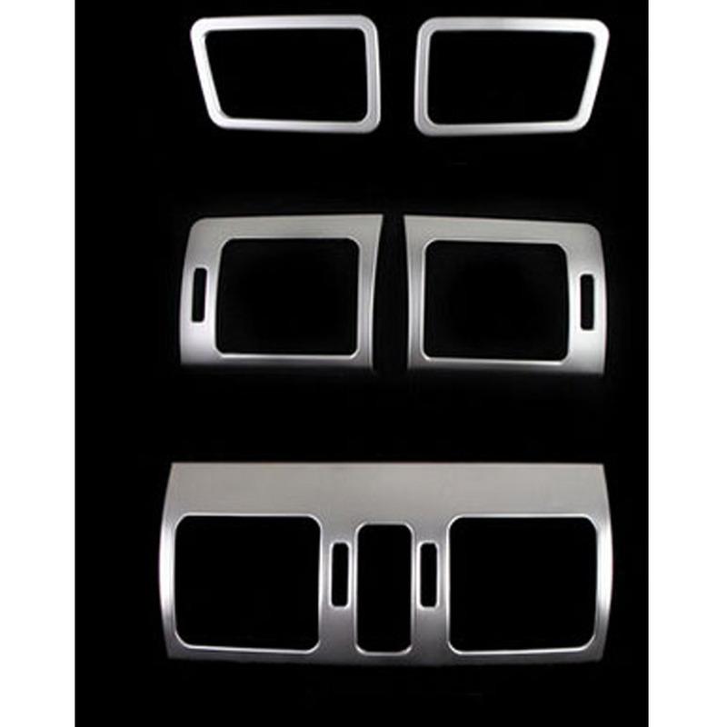Car Garnish Cover Frame Lamp Trim ABS Front Air Condition Outlet Vent Hoods Part For Subaru XV 2012 2013 2014 2015 2016 2017