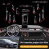 Per Mazda 6 Atenza 2020-2023 Pellicola Protettiva in TPU Adesivo Interno Trasparente Console Centrale Navigatore Leva del Cambio Portiera Accessori Auto