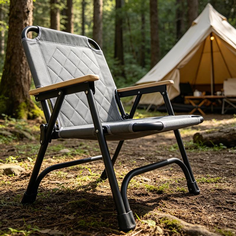 Kermit Portable Folding Camping & Fishing Chair with Backrest